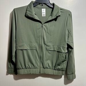 Member's Mark Forest Green Women's Zip-Up Jacket Size S (R1)
